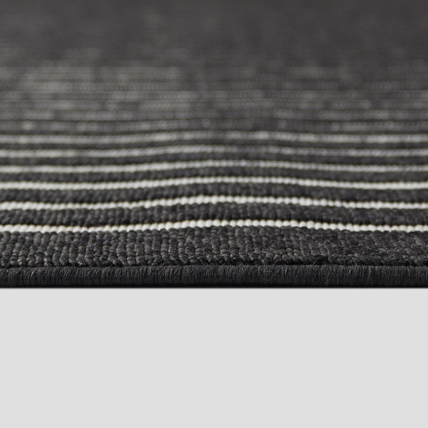 Sophia Black/White Indoor/Outdoor Rug & Reviews AllModern